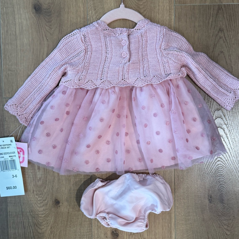 *BUNDLE of 4* Baby Girl Party Dresses 3/6‎ Month Sizing - Picture 9 of 13